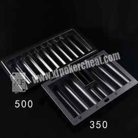 보이지 않는 잉크 안쪽으로 표를 한 트럼프패 독자와 가진 표준 플라스틱 칩 쟁반 부지깽이 해석기를 위해