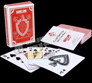 GAMELAND 정밀도 렌즈와 부지깽이 독자를 위한 서류상 보이지 않는 잉크 표를 한 트럼프패